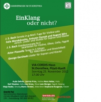 EINKLANG - KAMMERMUSIK IN ST.DOROTHEA