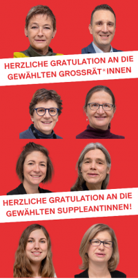 Wahlresultate und Gratulationen Grossrats- und Suppleant*innenwahlen