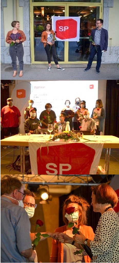 Kongress SP Oberwallis: Claudia und Rainer ins Co-Präsidium und Rahel Zimmermann als Vize-Präsidentin der SP Oberwallis gewählt