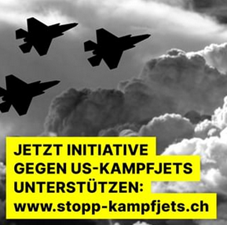 Unterstützung der Initiative gegen US-Kampfjets