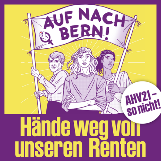 Nationale Demo: Hände weg von den Frauenrenten!