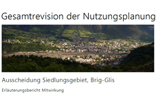 SP Ortsgruppe Brig-Glis: Vorschläge im Rahmen des Mitwirkungsverfahrens zur Gesamtrevision des Zonennutzungsplans in Brig-Glis